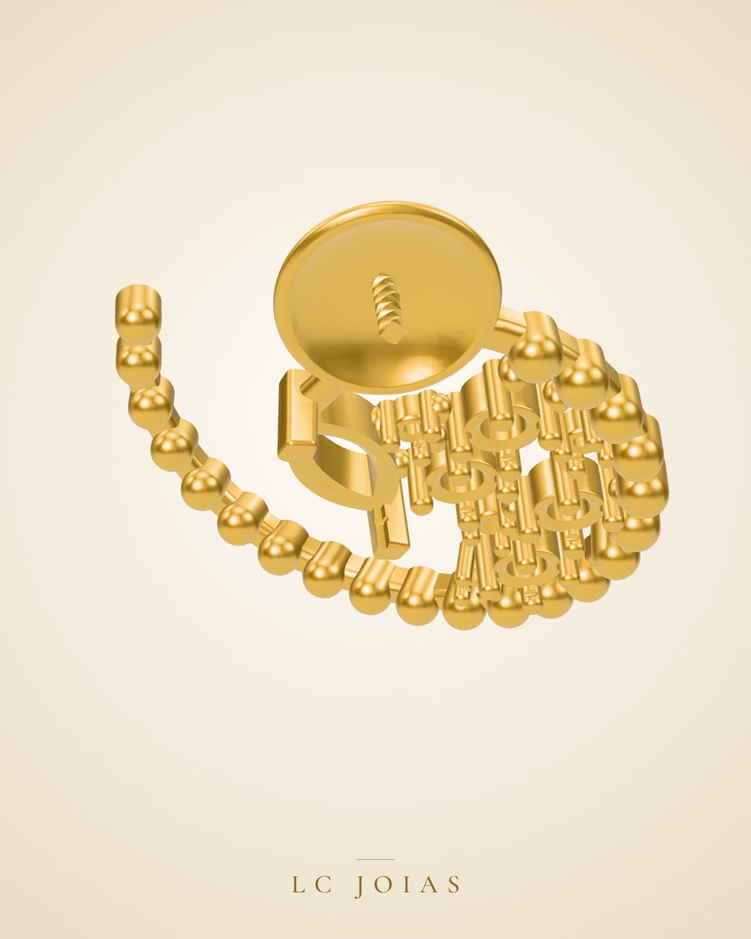 Brinco 8673 br a s em ouro