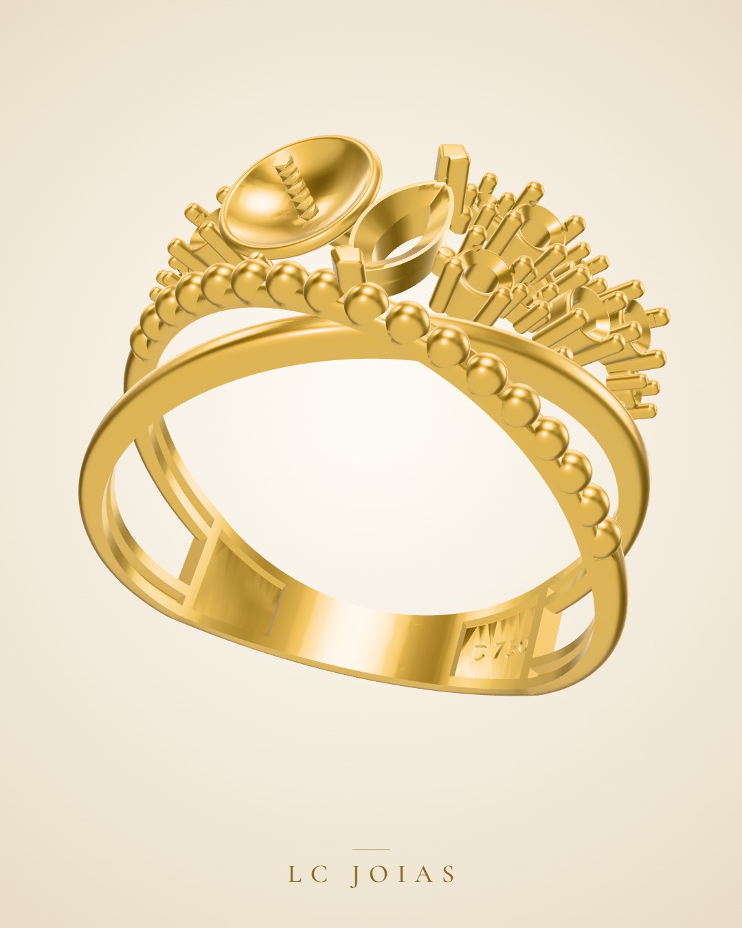 Anel 8673 an em ouro