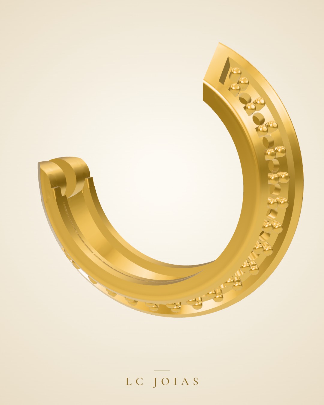 Brinco 6349 br em ouro