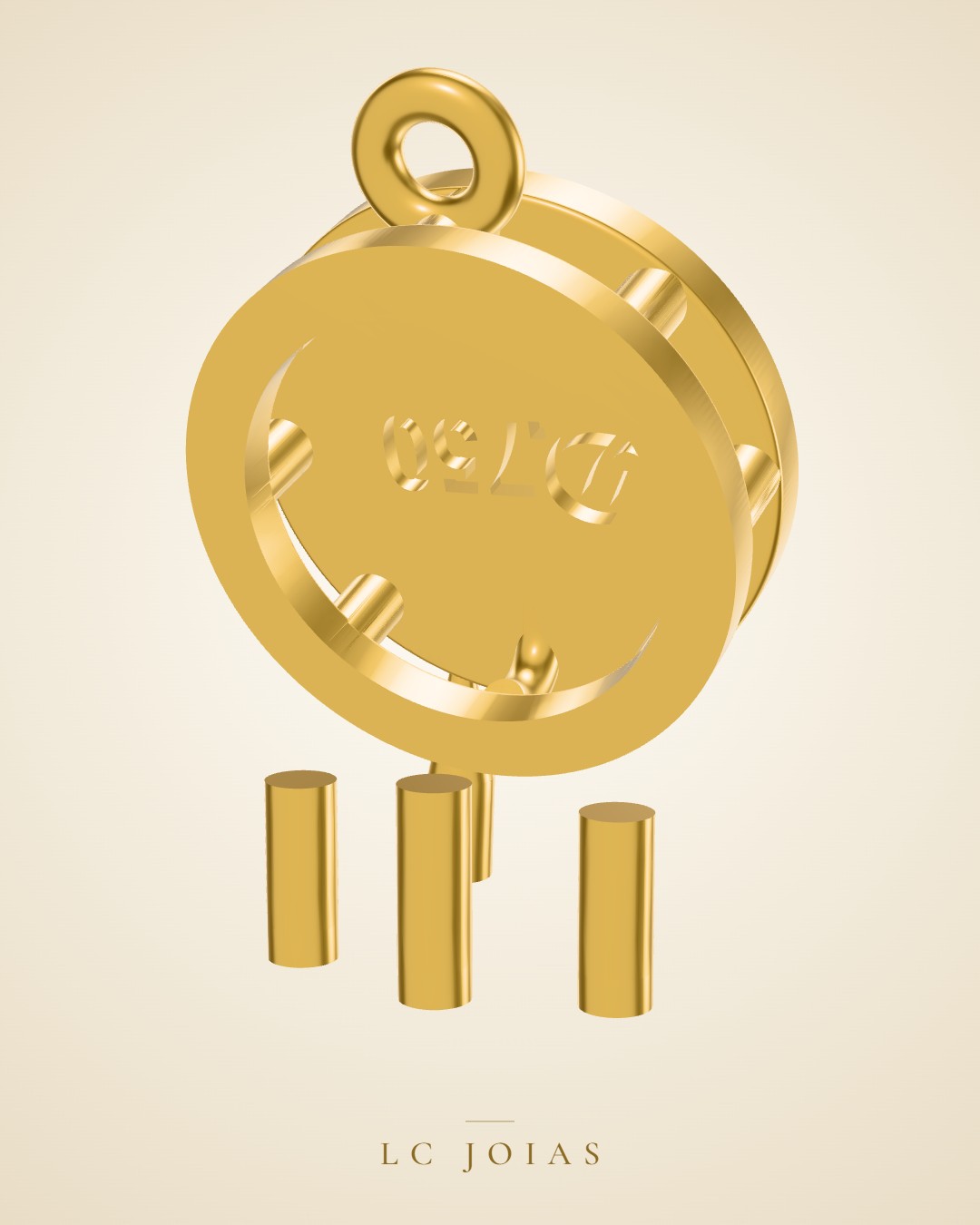 Pingente 7346 pg 04 em ouro