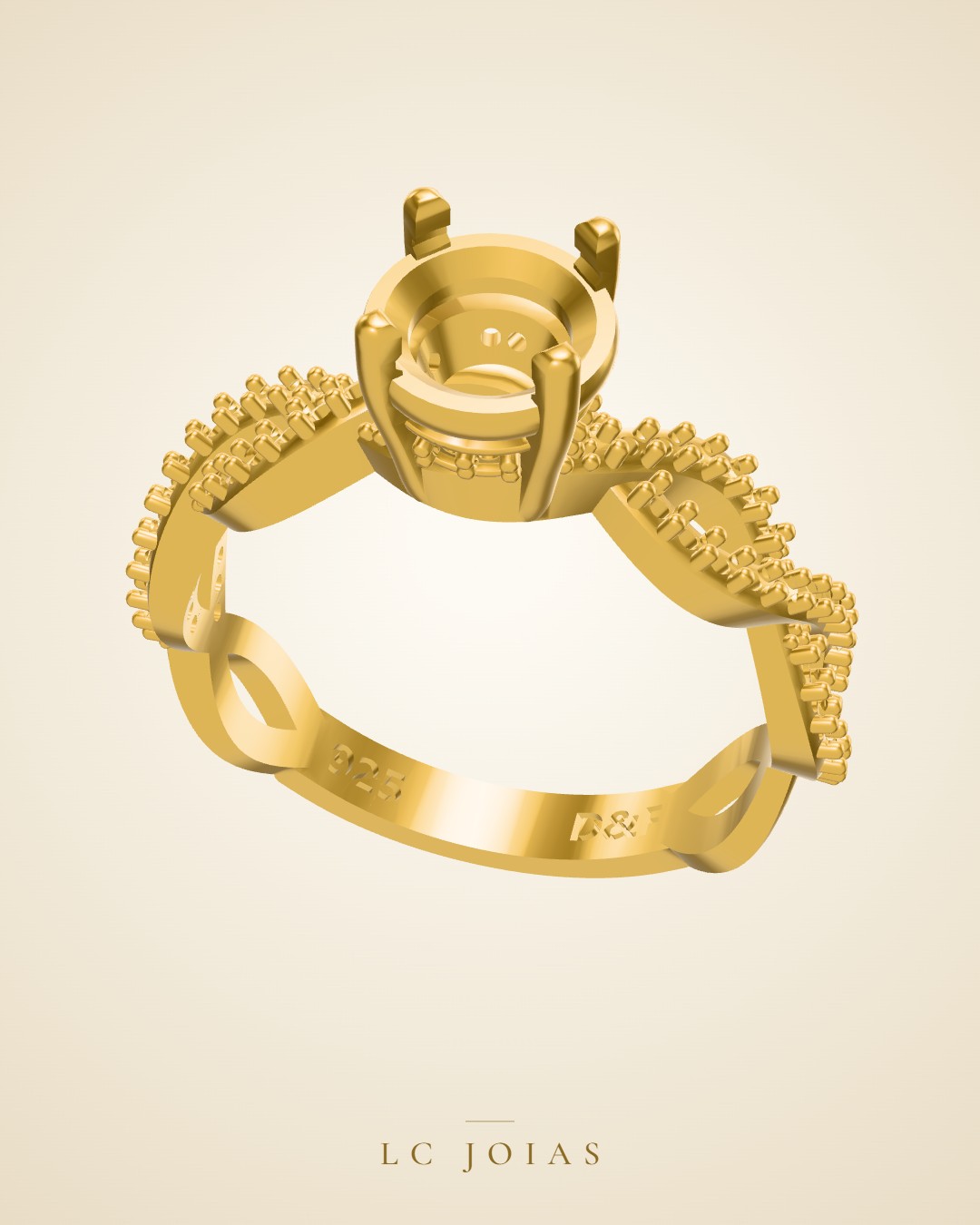 Anel ag 2089 an em ouro