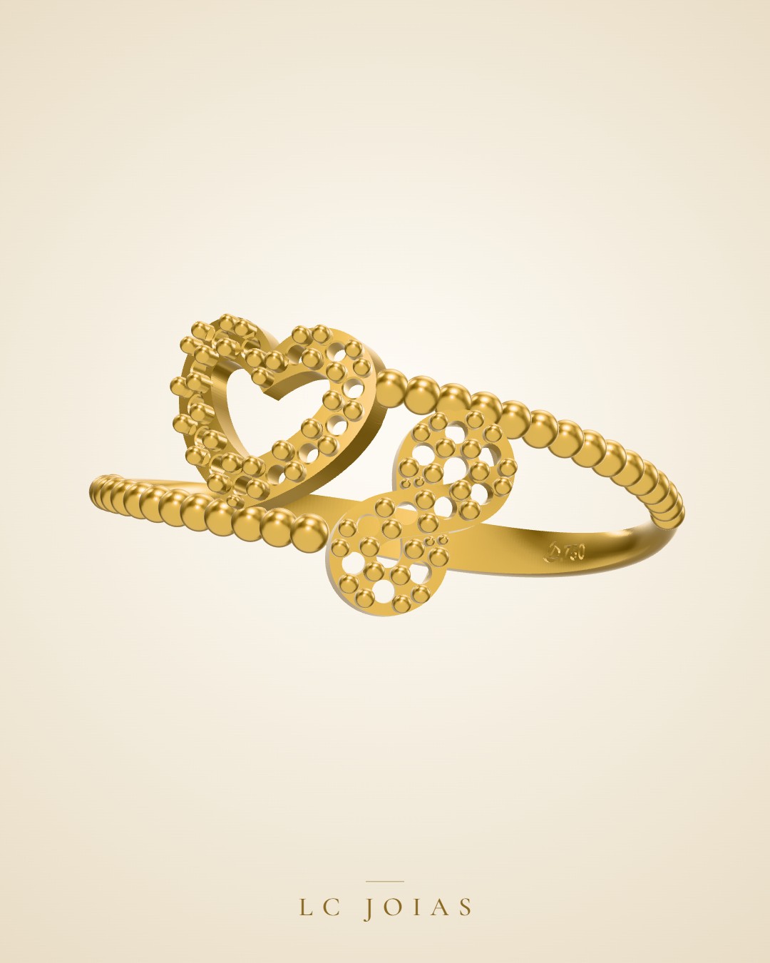 Anel 1253 z an em ouro