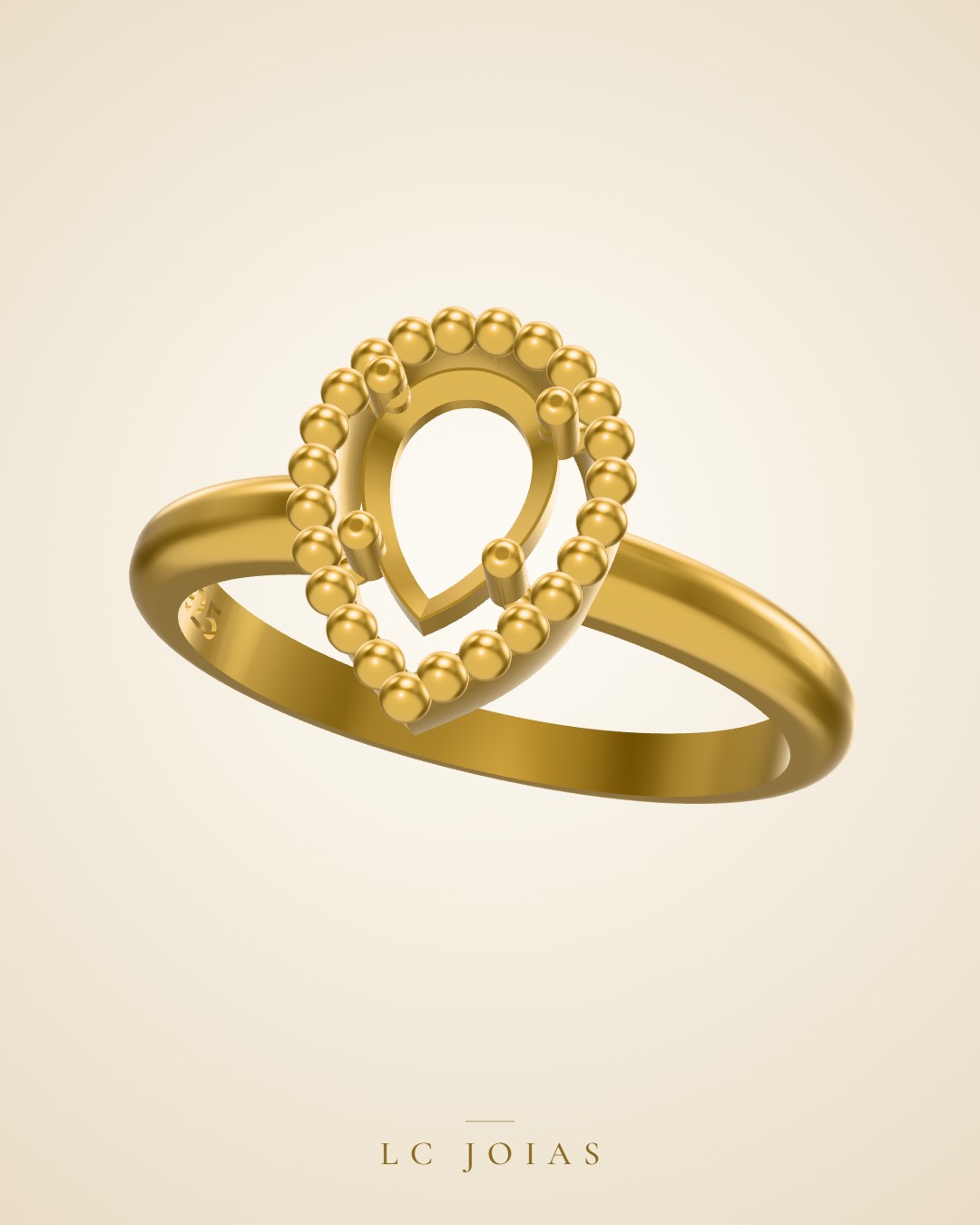 Anel ag 2218 an 14 em ouro