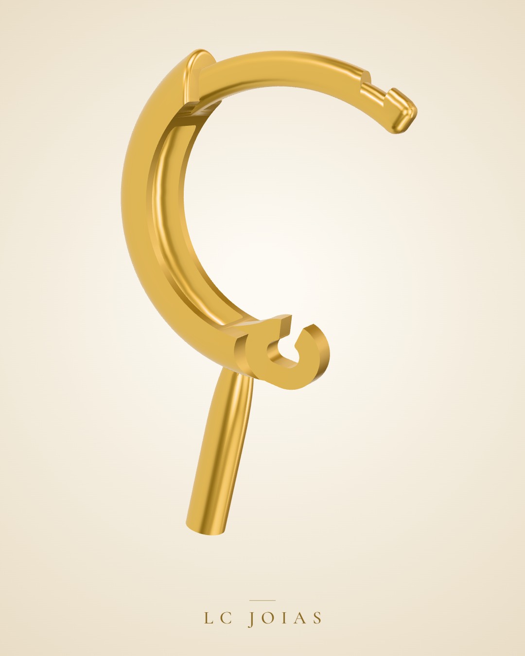Brinco d 0129 br 10mm em ouro