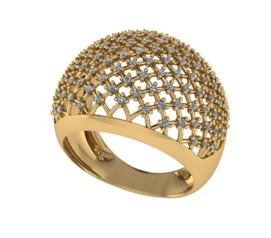 Anel 2 - anel largo em ouro
