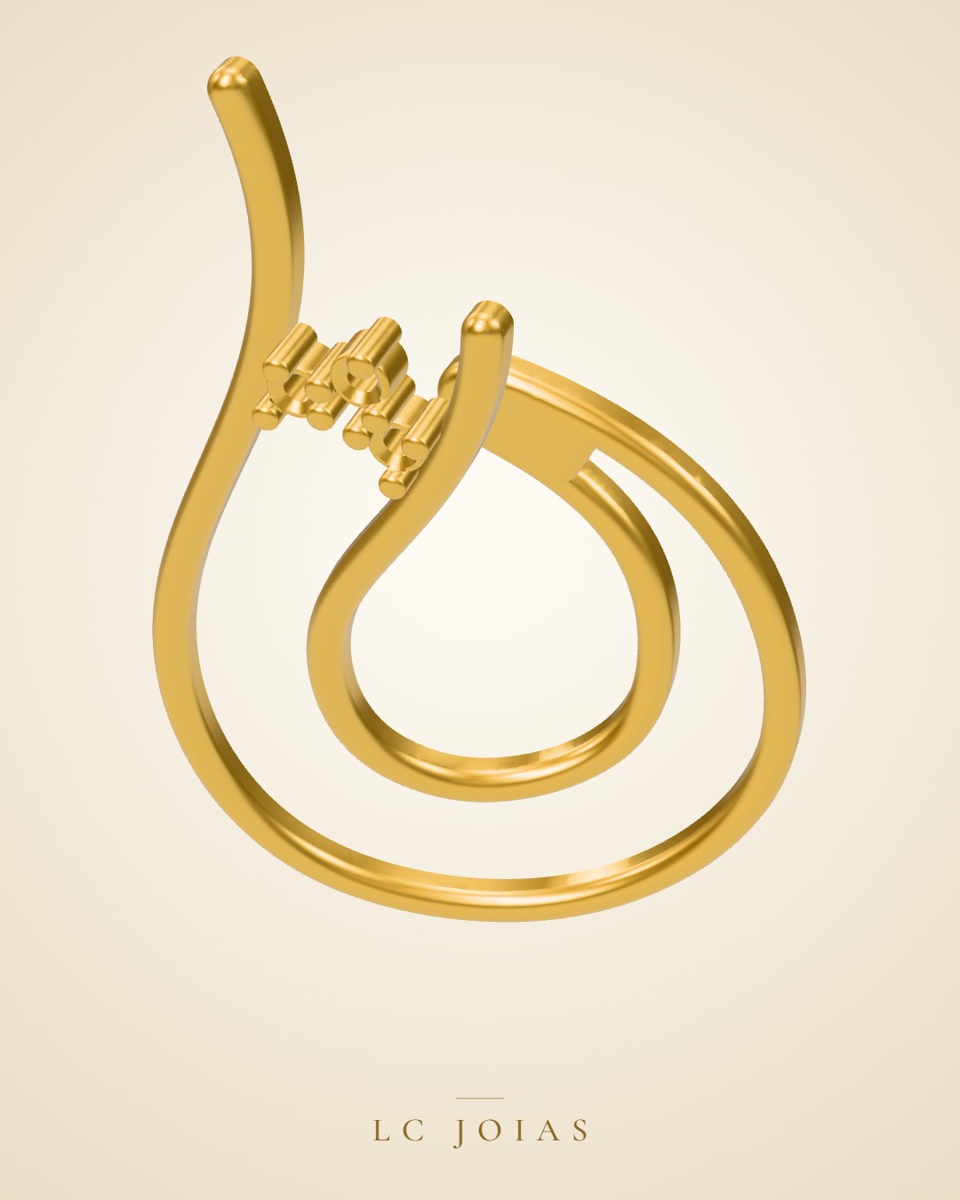 Brinco 6763 brinco 01 em ouro