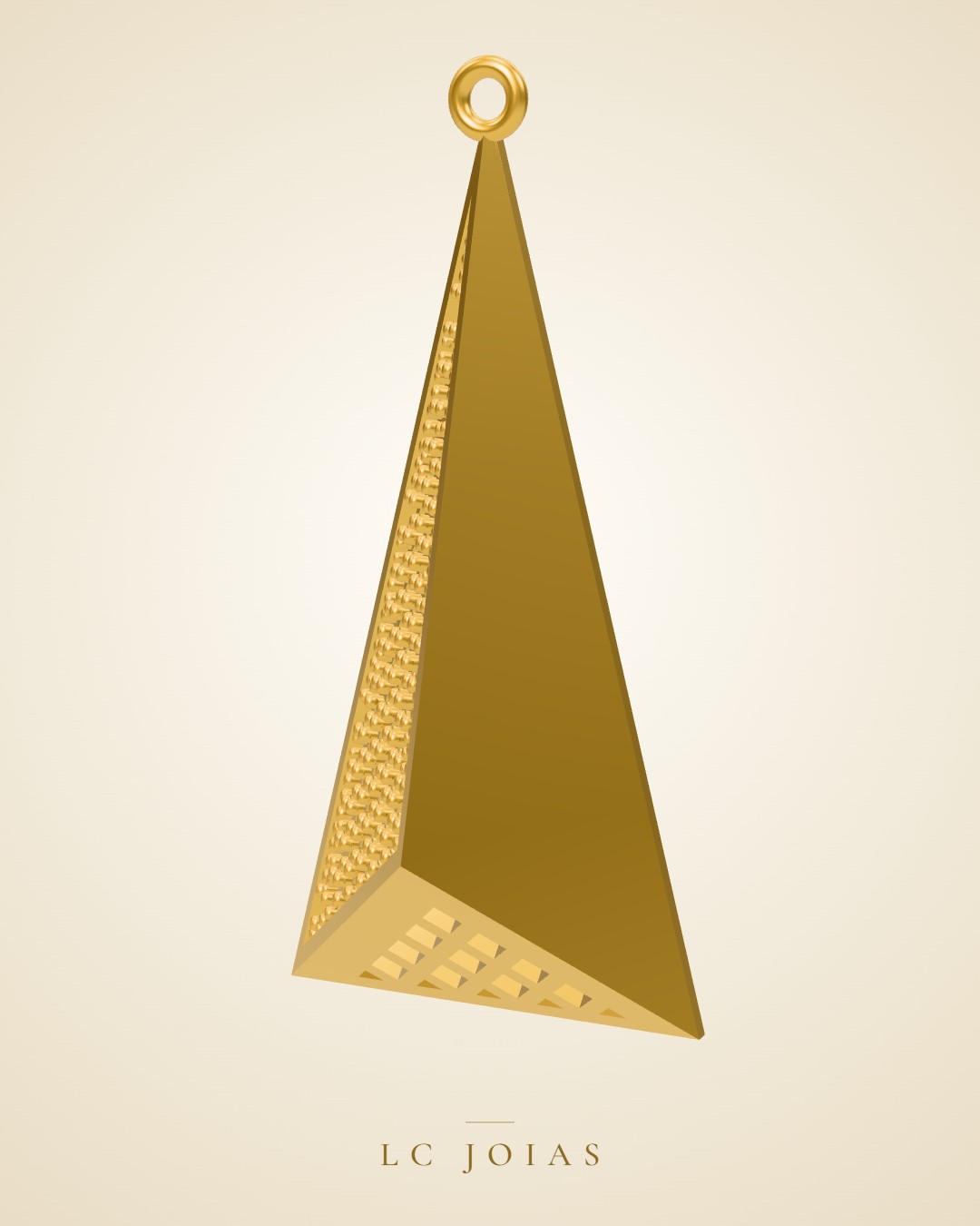 Brinco mirrored copy of 6518 br em ouro