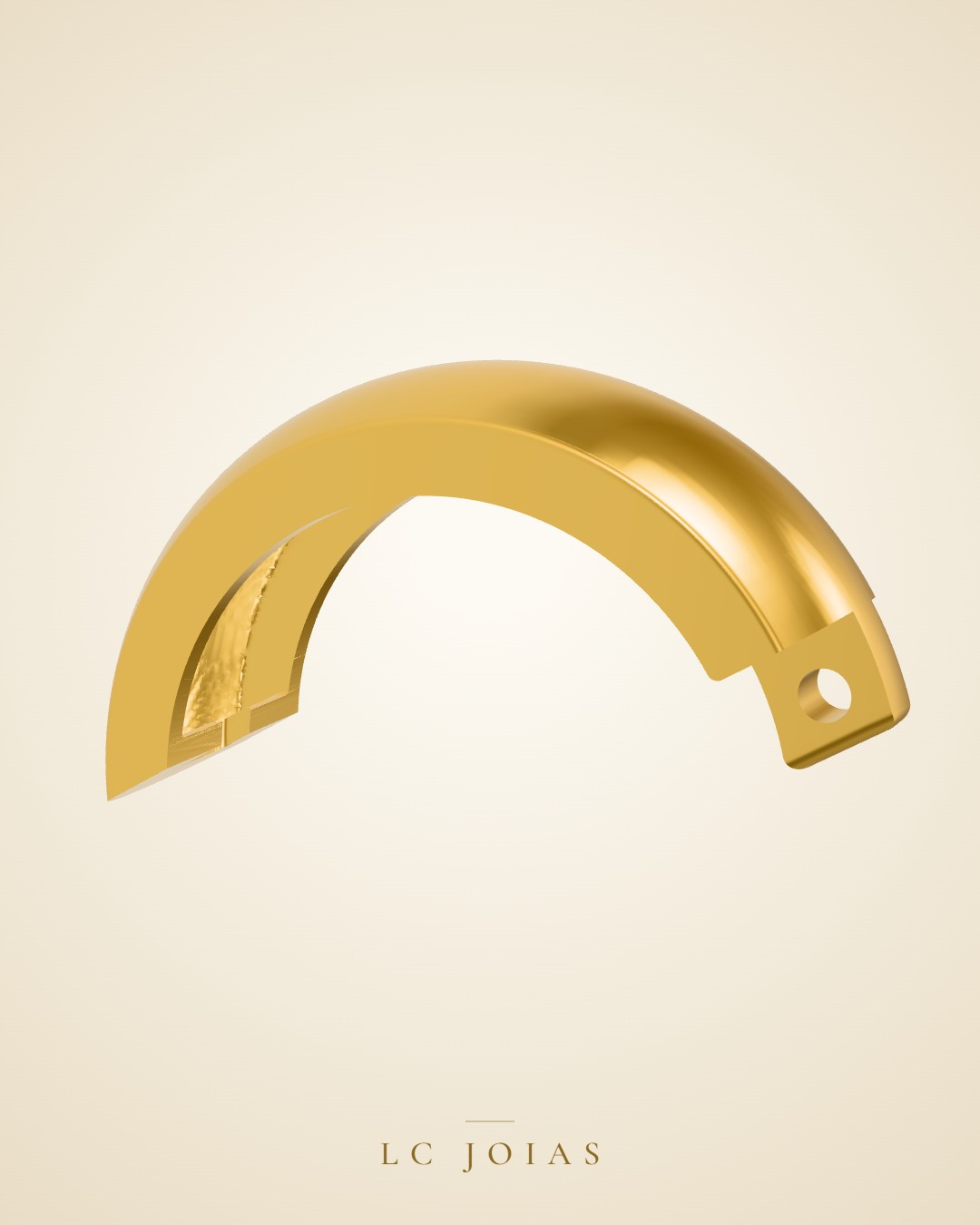 Brinco 7478 br 01 em ouro