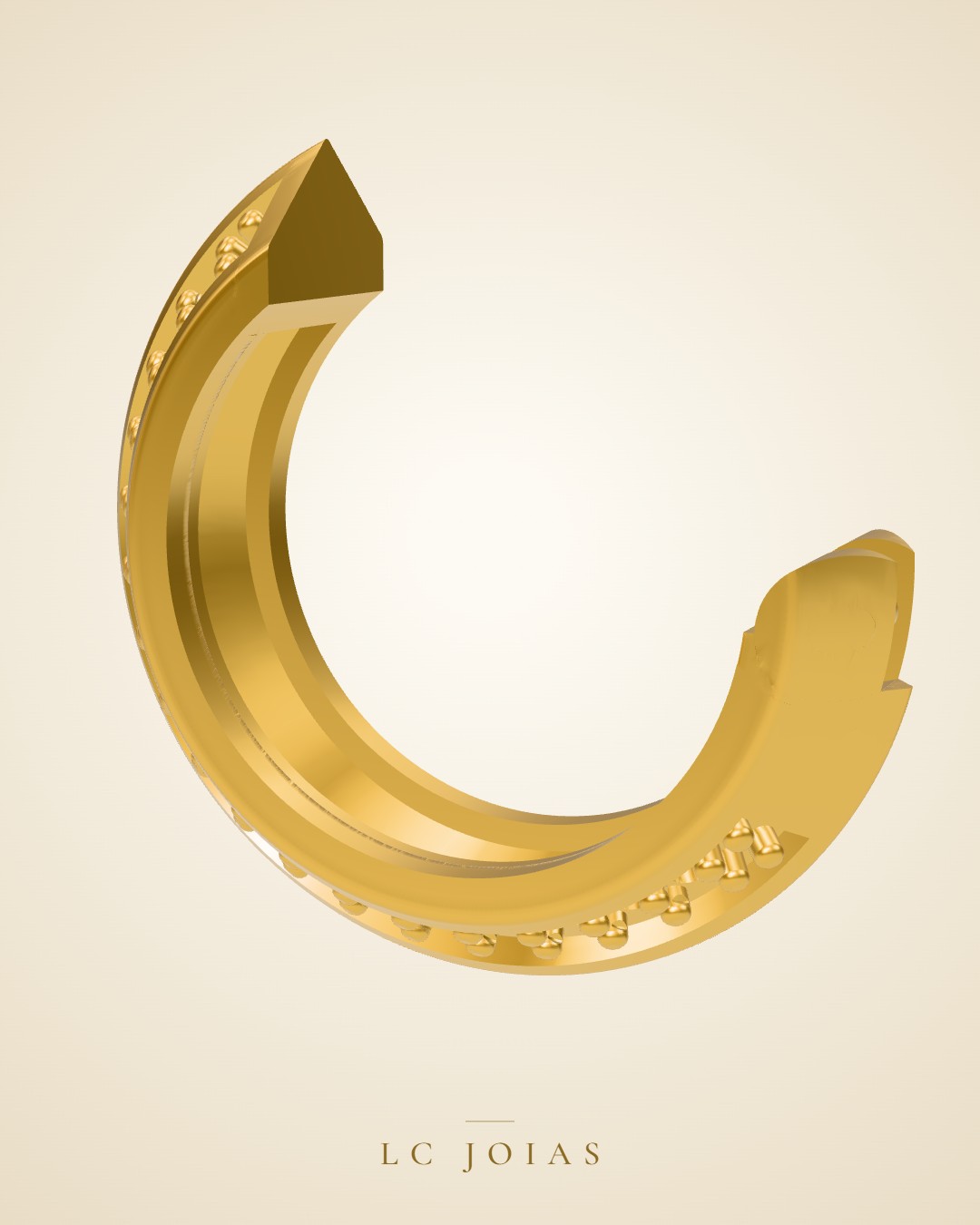 Brinco mirrored copy of 6349 br em ouro
