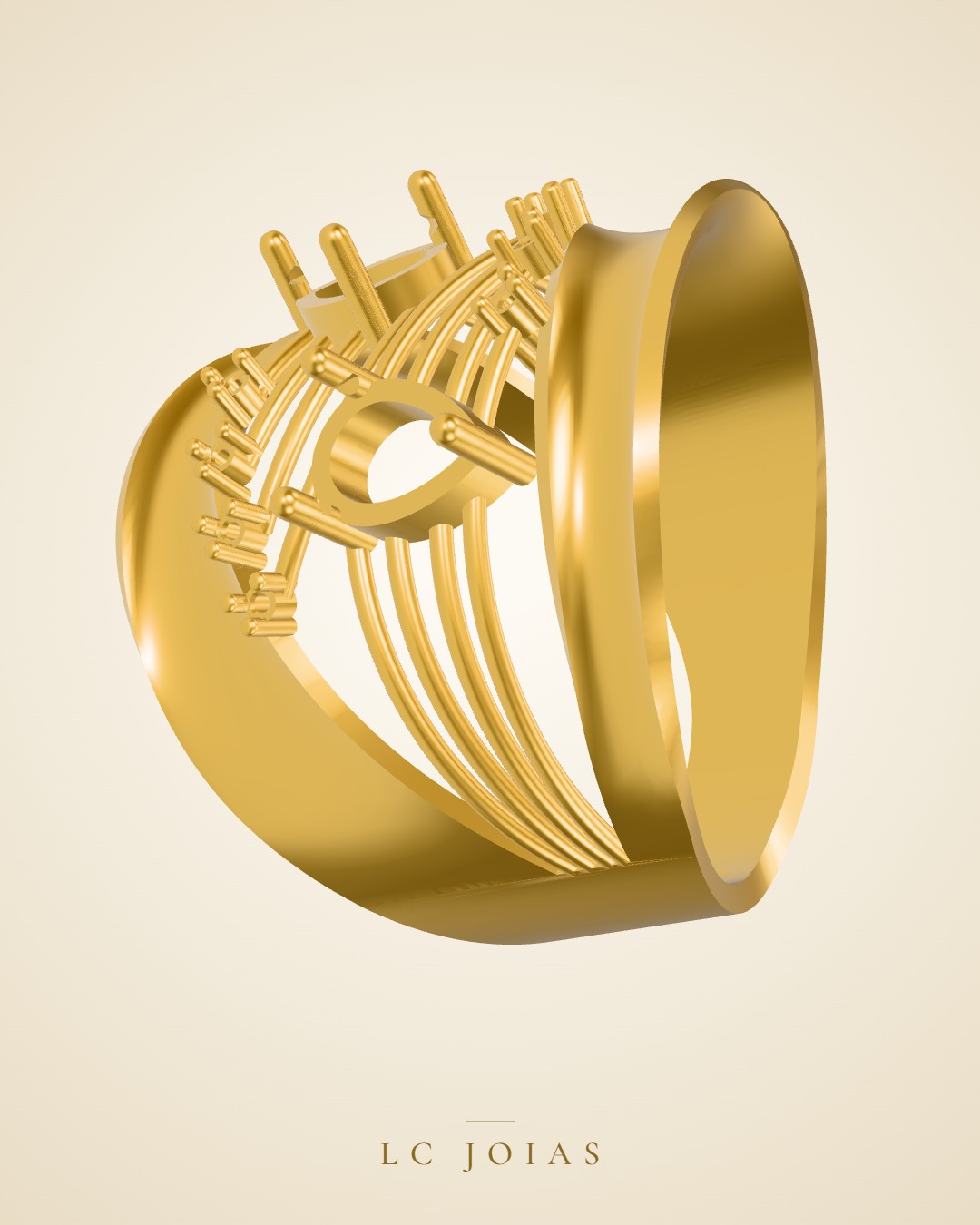 Anel 7623 an em ouro