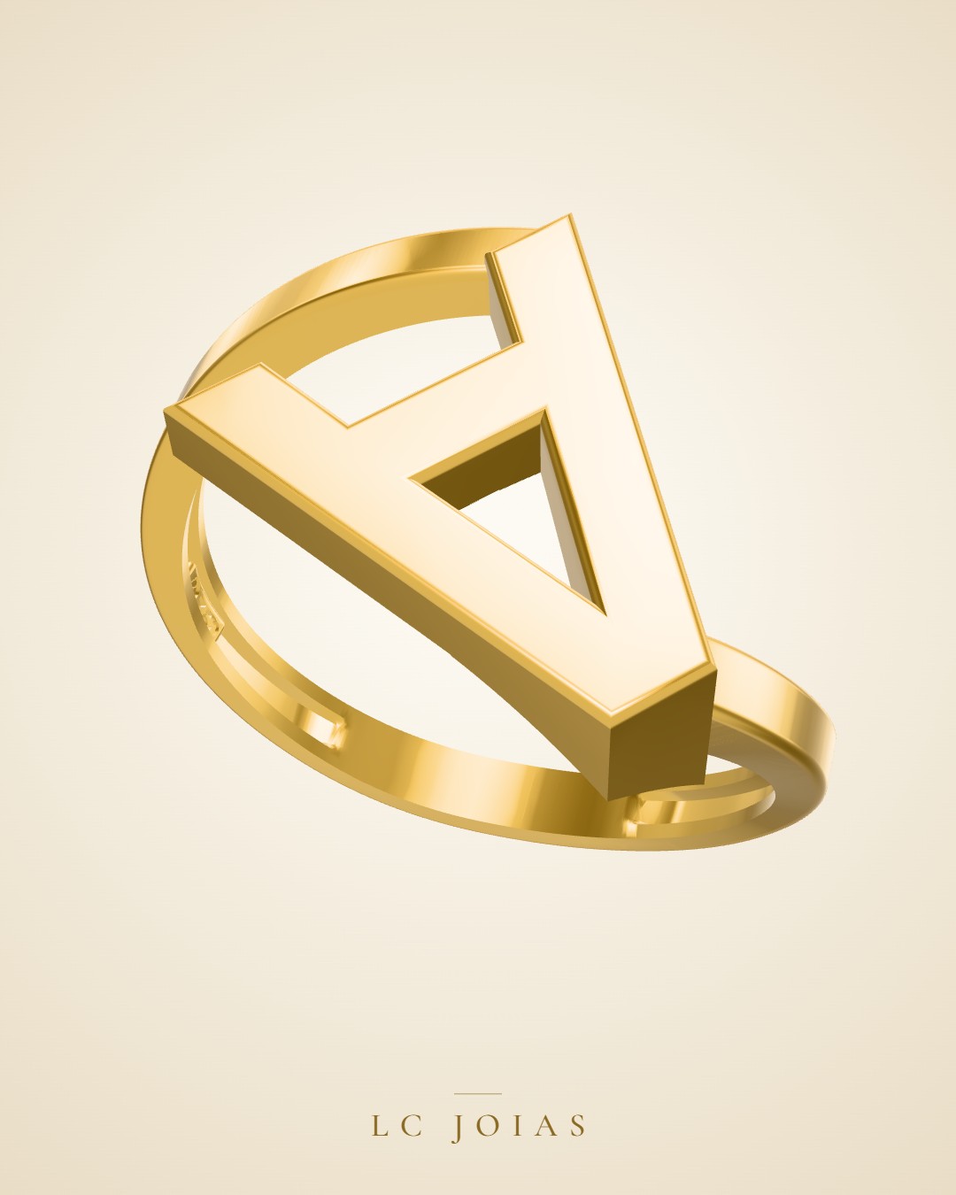 Anel 1407 z an em ouro