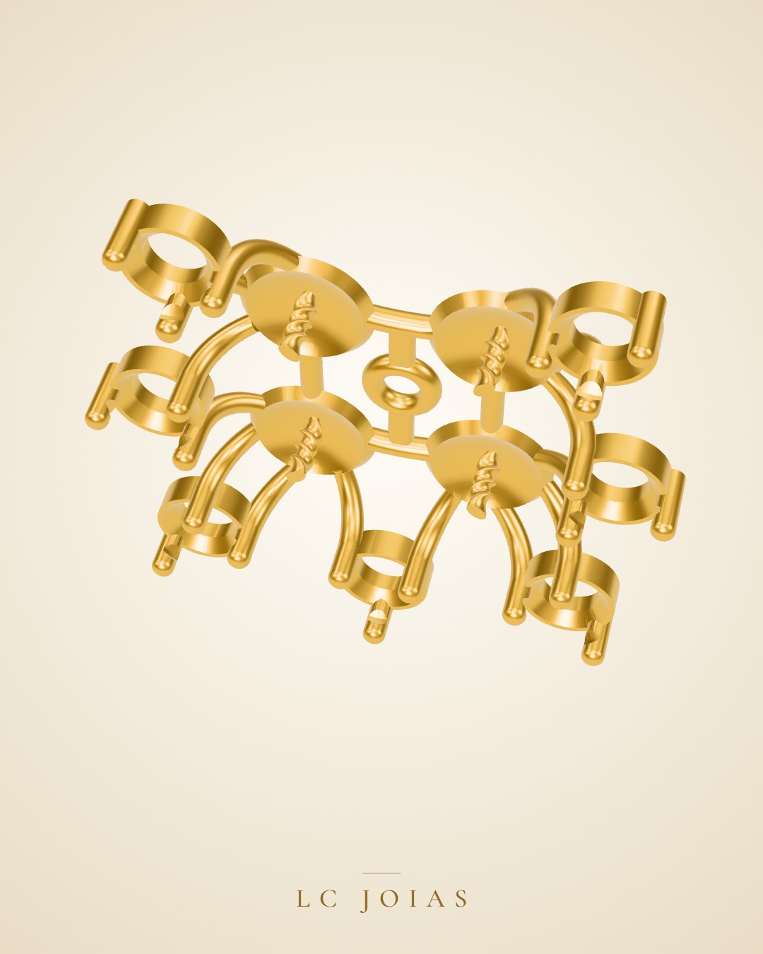 Anel d 0027 an br colocar 2 em ouro