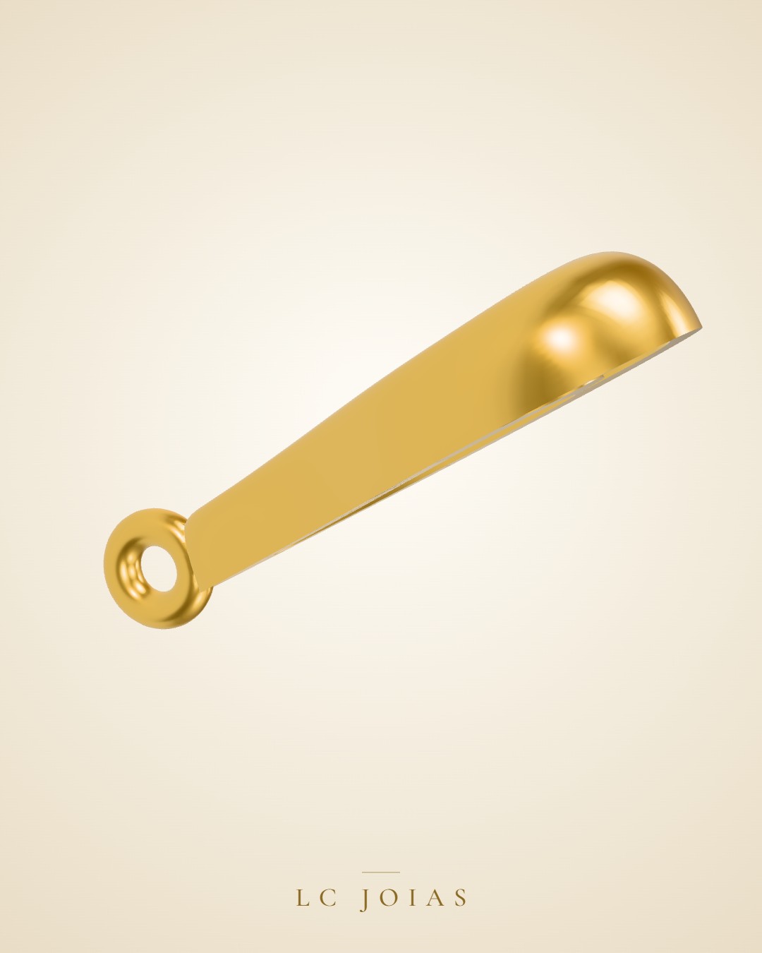 Brinco 6222br cima em ouro