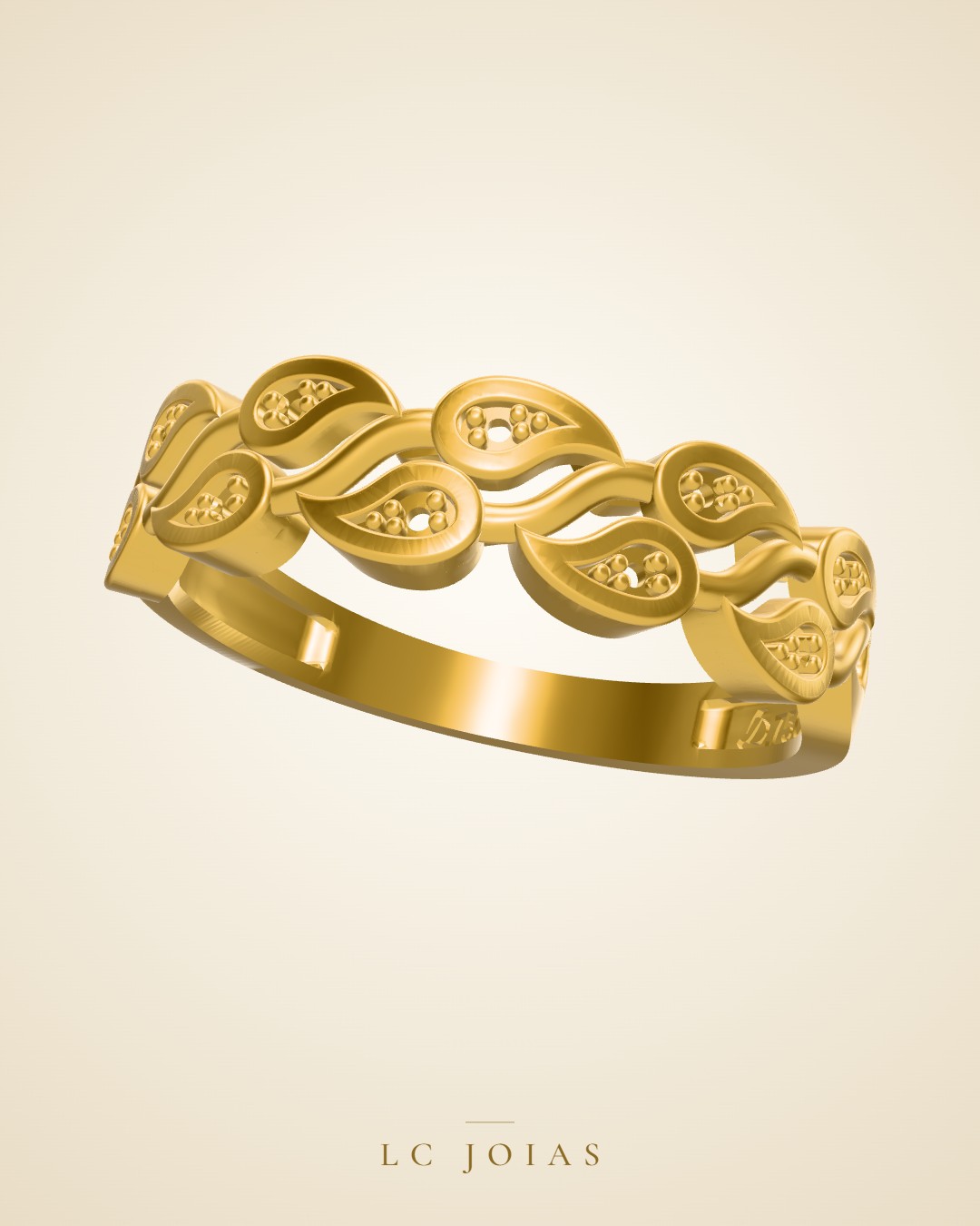 Anel 6414 an em ouro