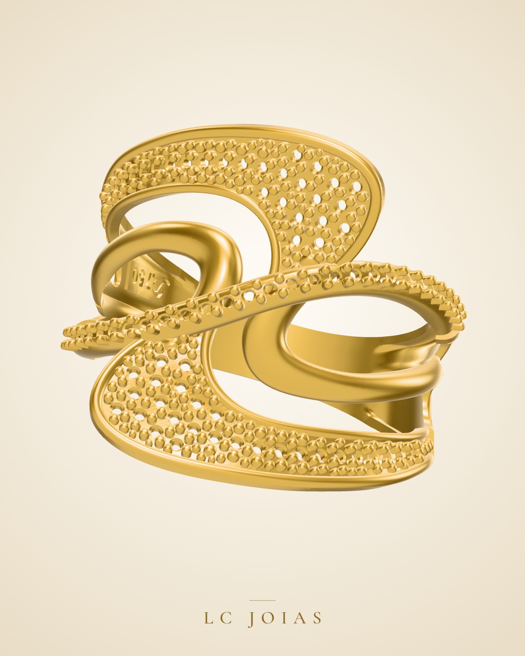 Anel 1264 z an em ouro