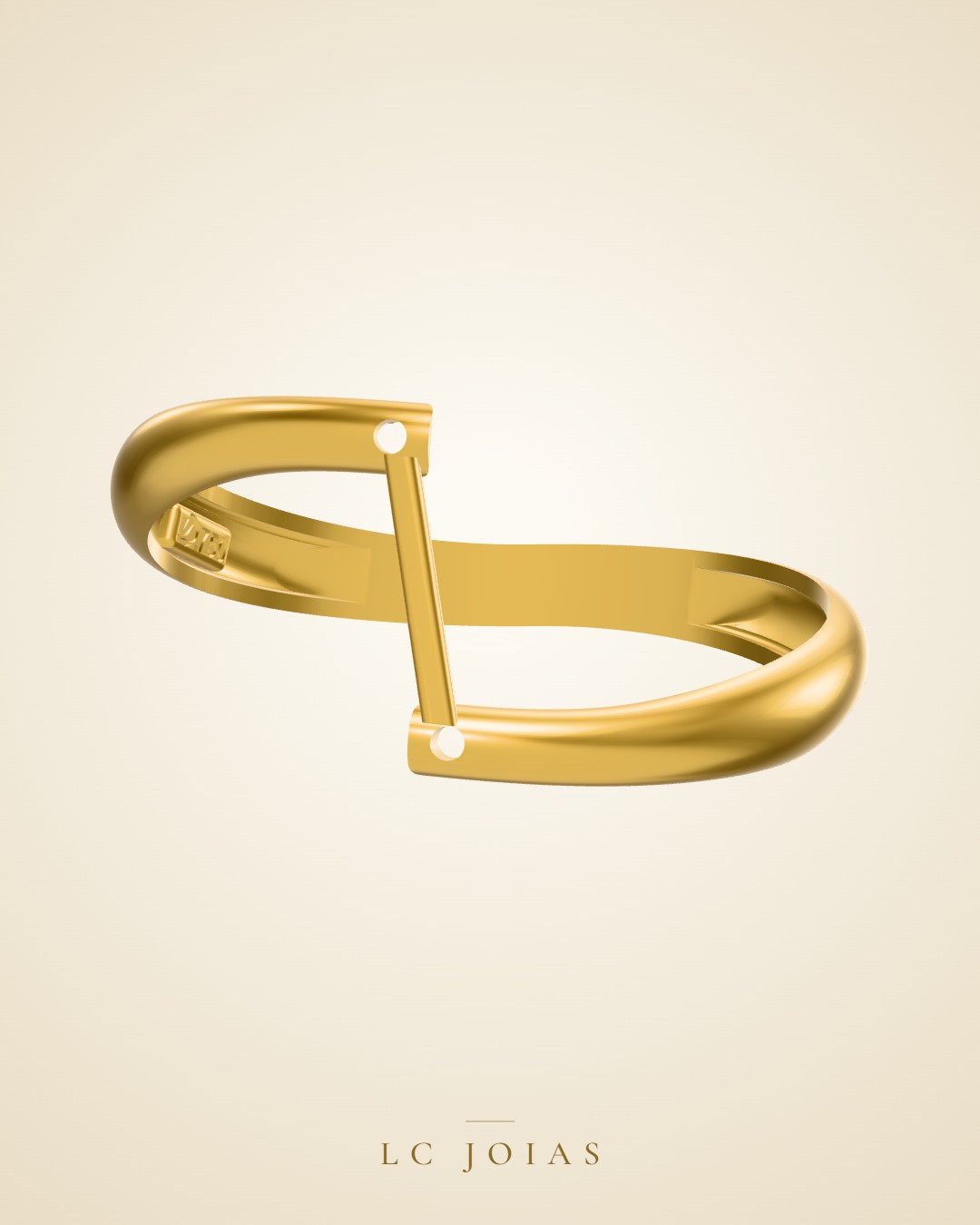 Anel 8034 an aro em ouro