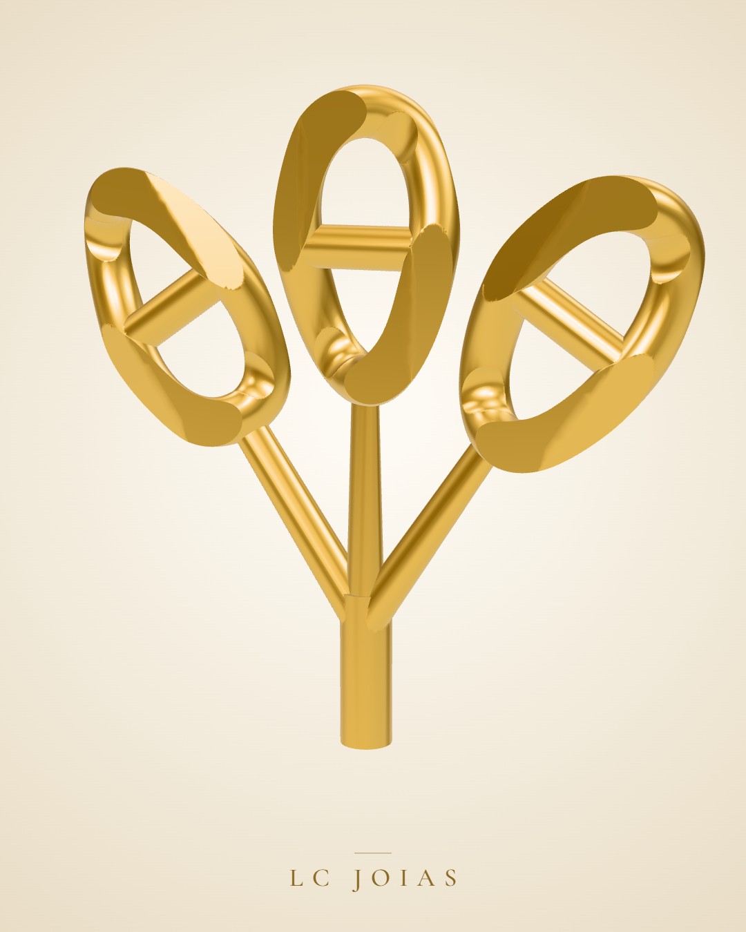 Colar 1 corrente em ouro