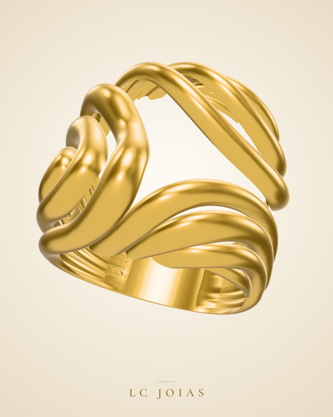 Anel 6235an em ouro