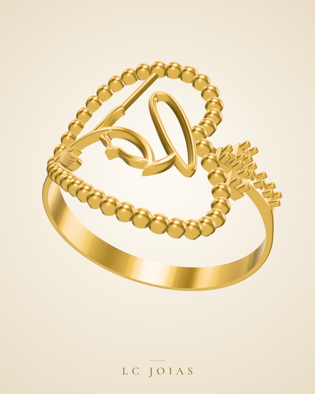 Anel 8702 an em ouro