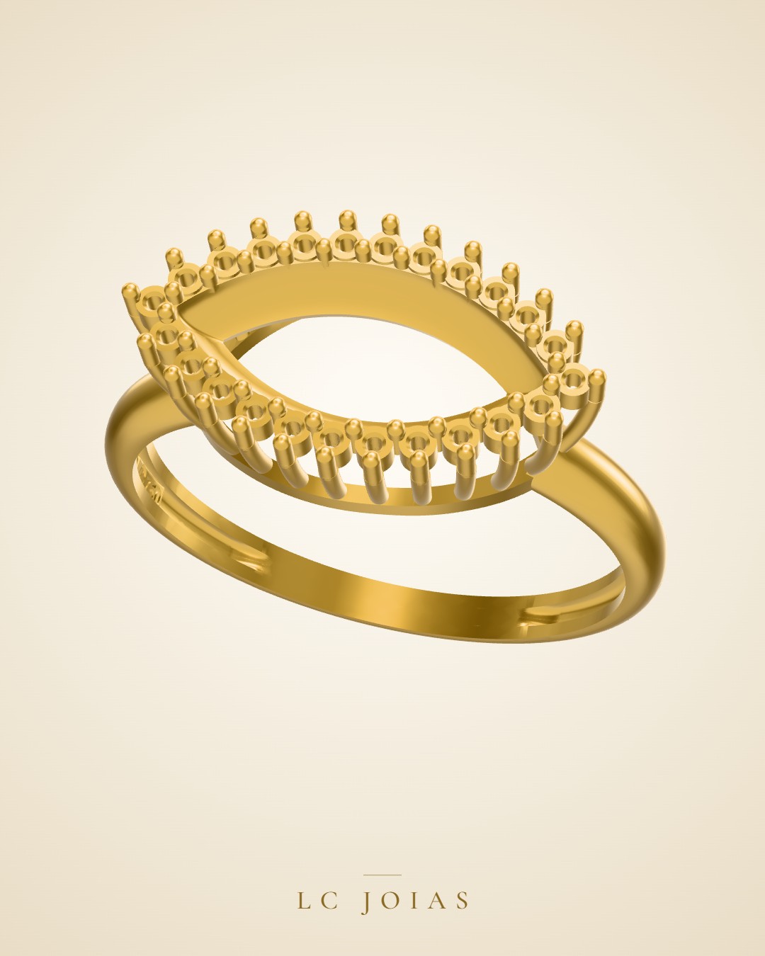 Anel 1516 z an em ouro