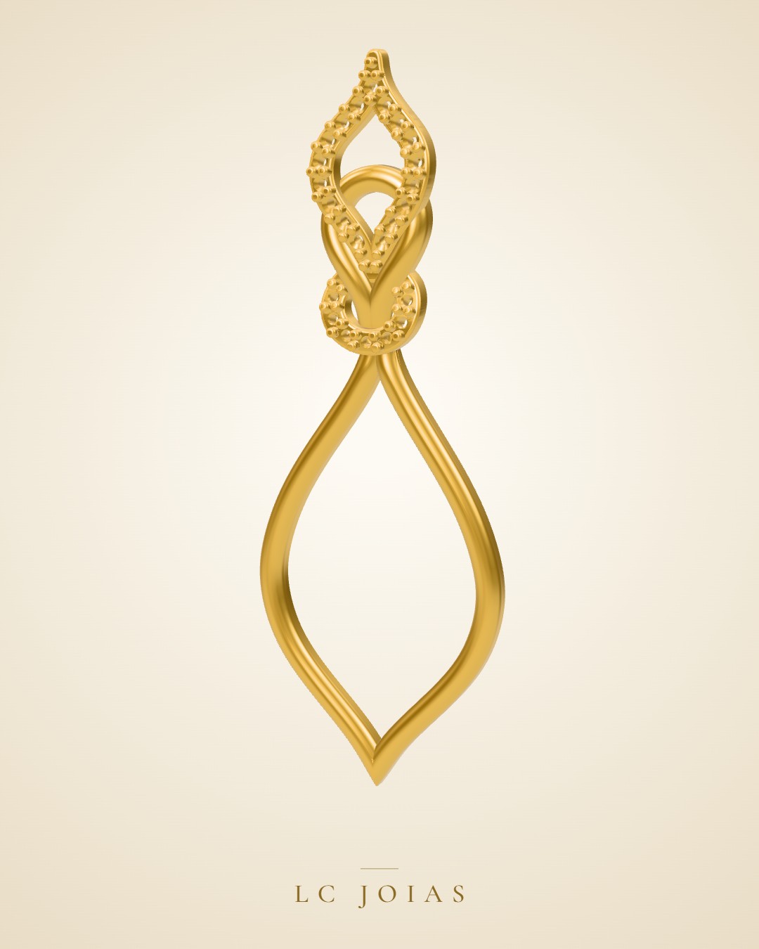Brinco 1283 z br em ouro