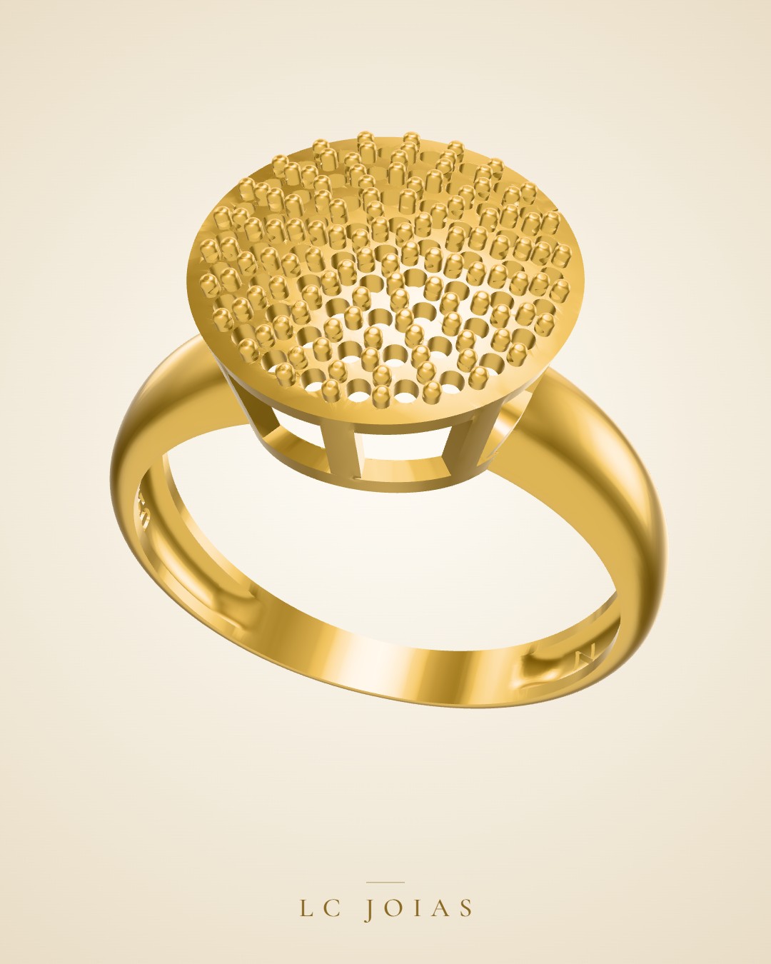 Anel 520 an novo em ouro