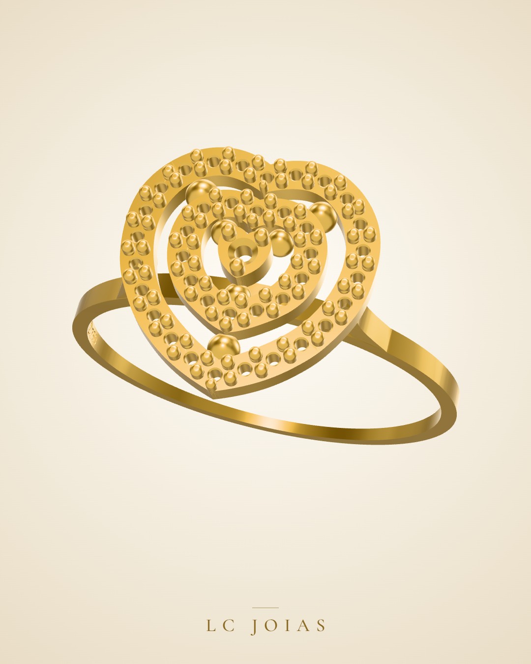 Anel 1587 an em ouro
