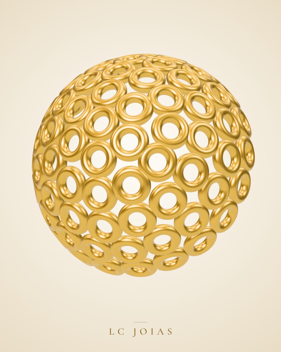 Pulseira bolinha 12 pul b em ouro