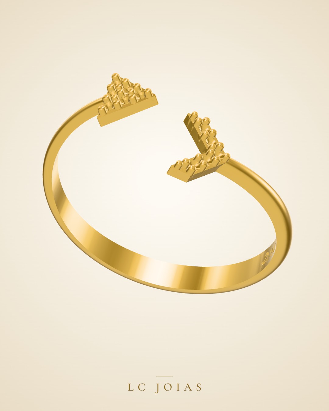 Anel 7389 an em ouro