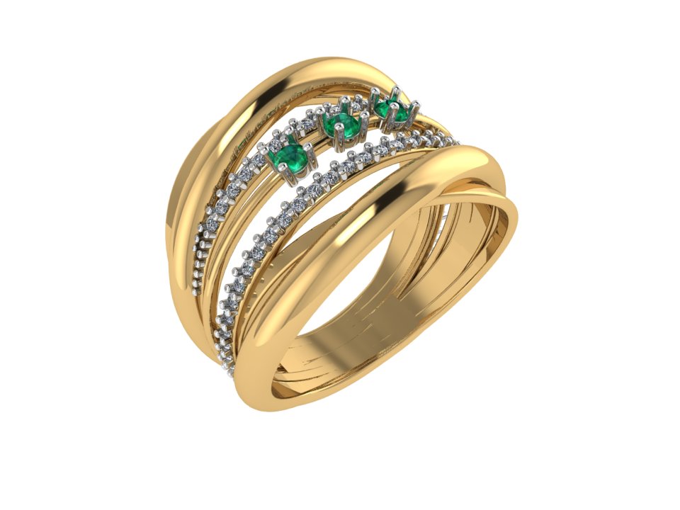 Anel 1295 z an em ouro