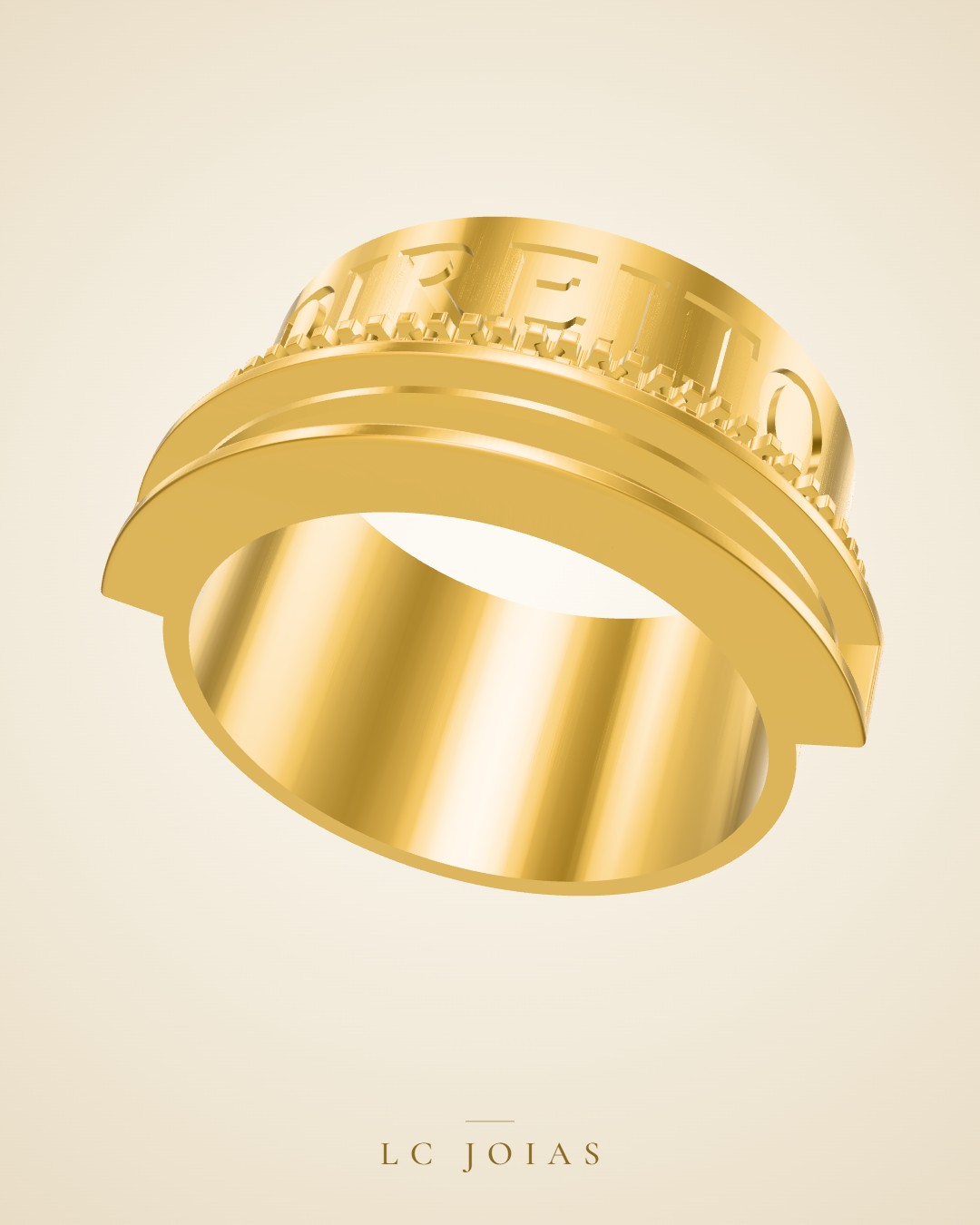 Anel 7235 an n°17.5 em ouro