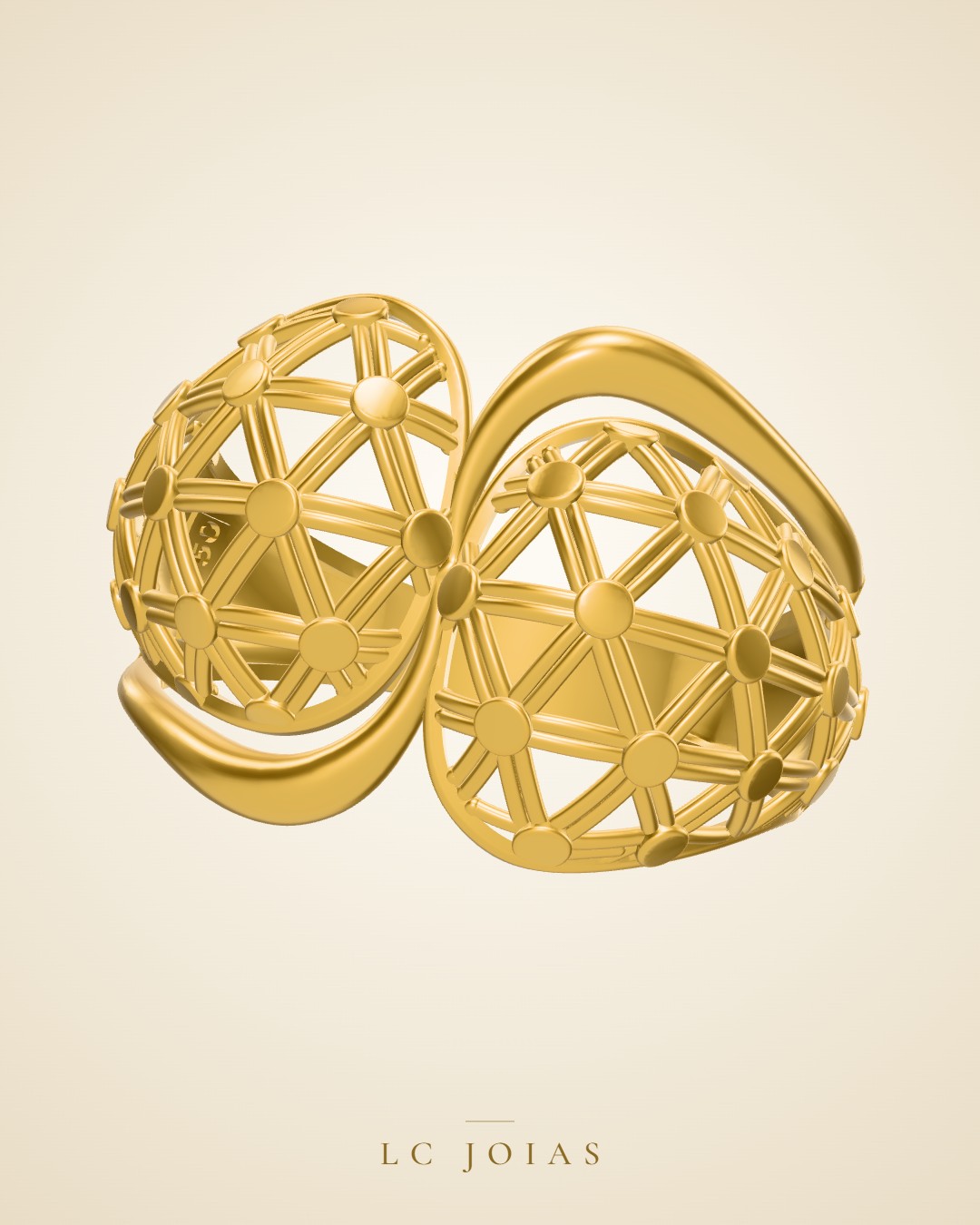 Anel 1223 z an em ouro