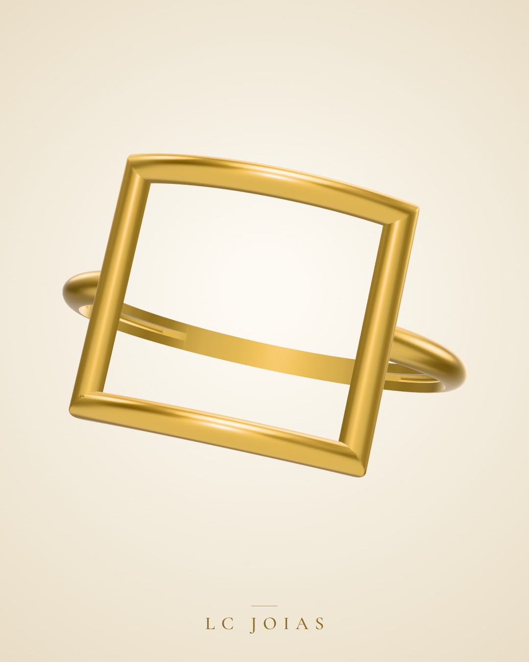 Anel 1184 an aro 19 em ouro