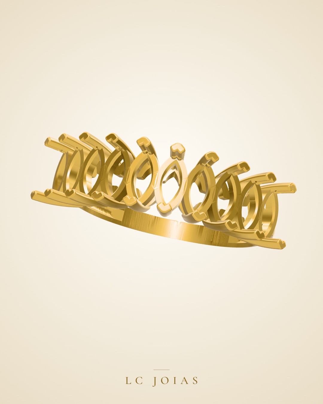 Anel 1202 z an em ouro