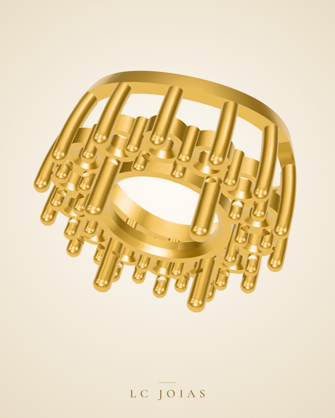 Anel 0113 z an em ouro