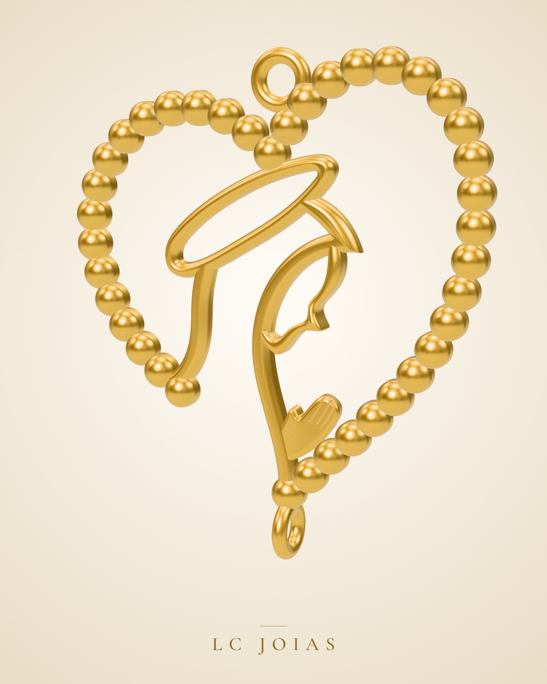 Pingente 8702 pg em ouro