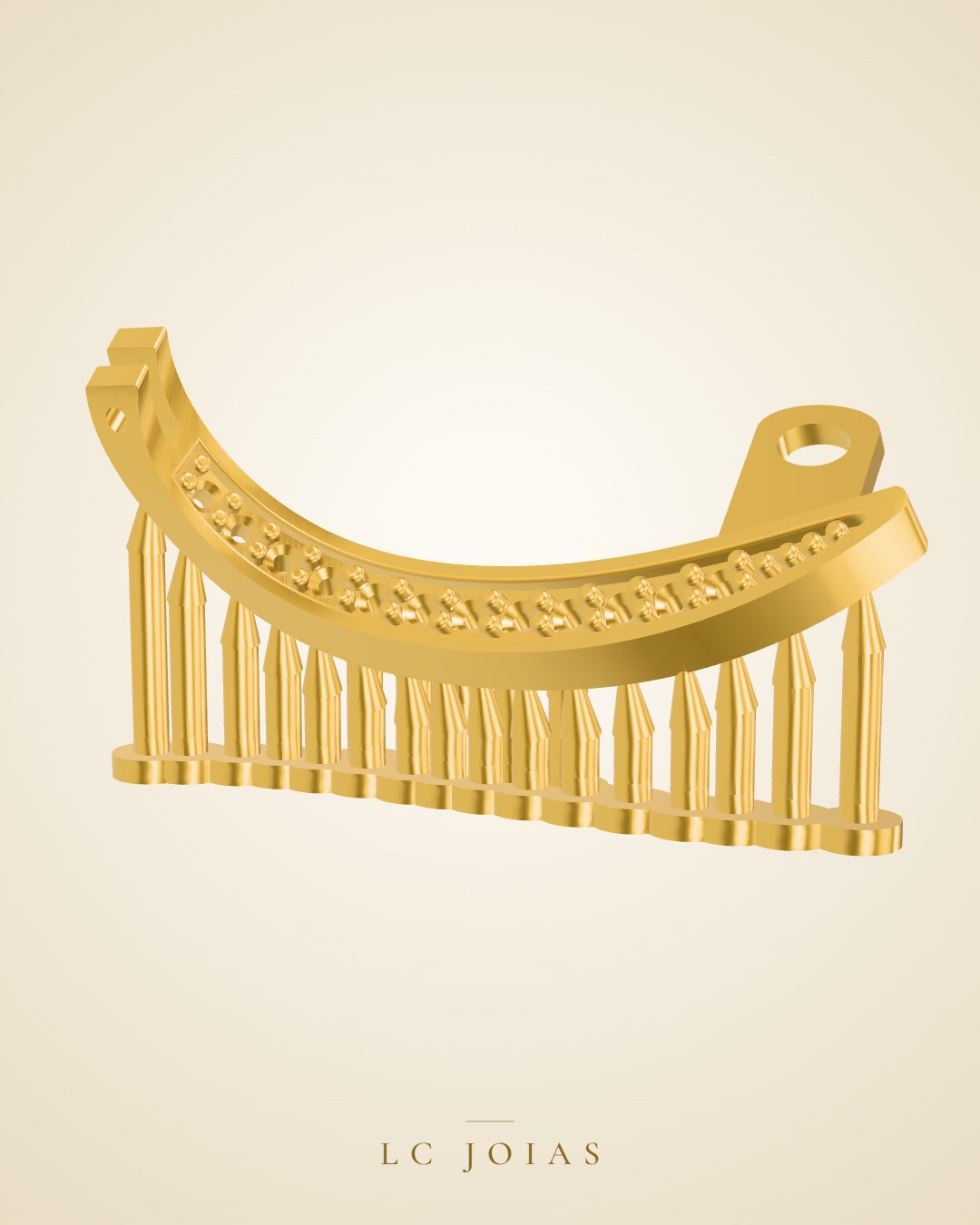 Brinco 7263 br 02 em ouro