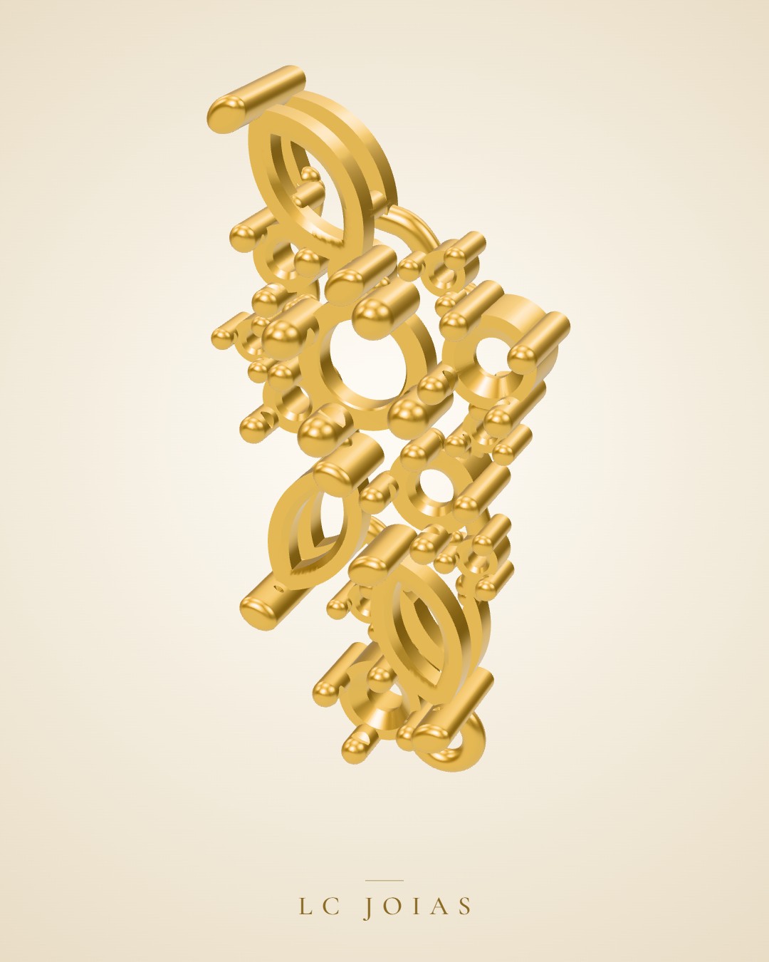Brinco 8223 br espelhar em ouro