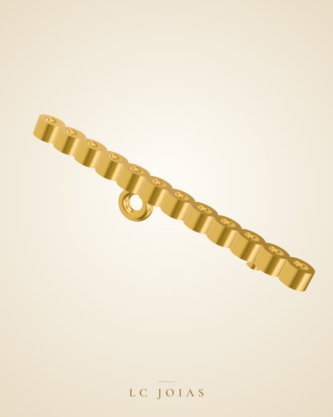 Brinco 7607 br a 2 em ouro