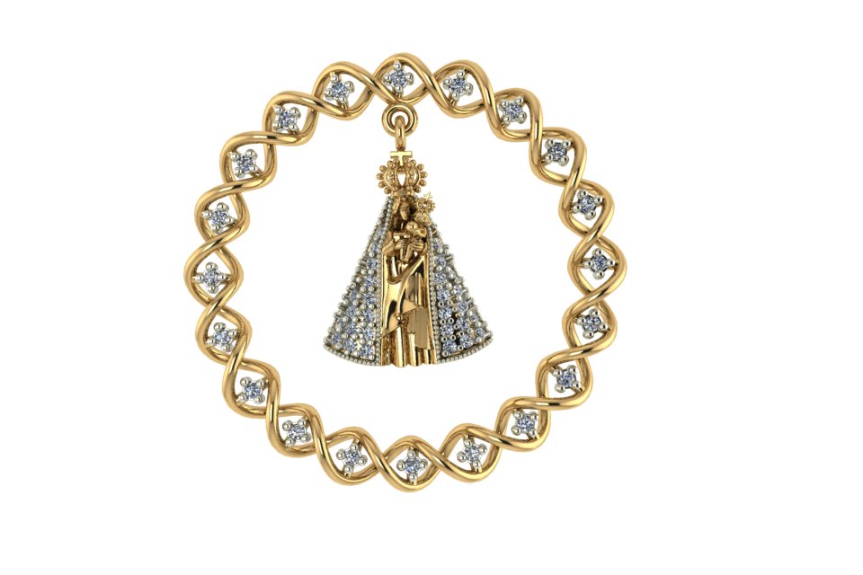 Pingente 7583 pg em ouro