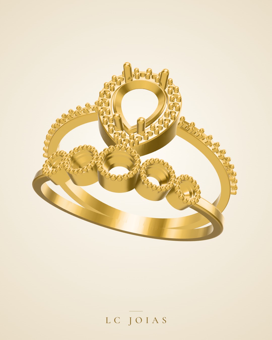 Anel 624 an em ouro