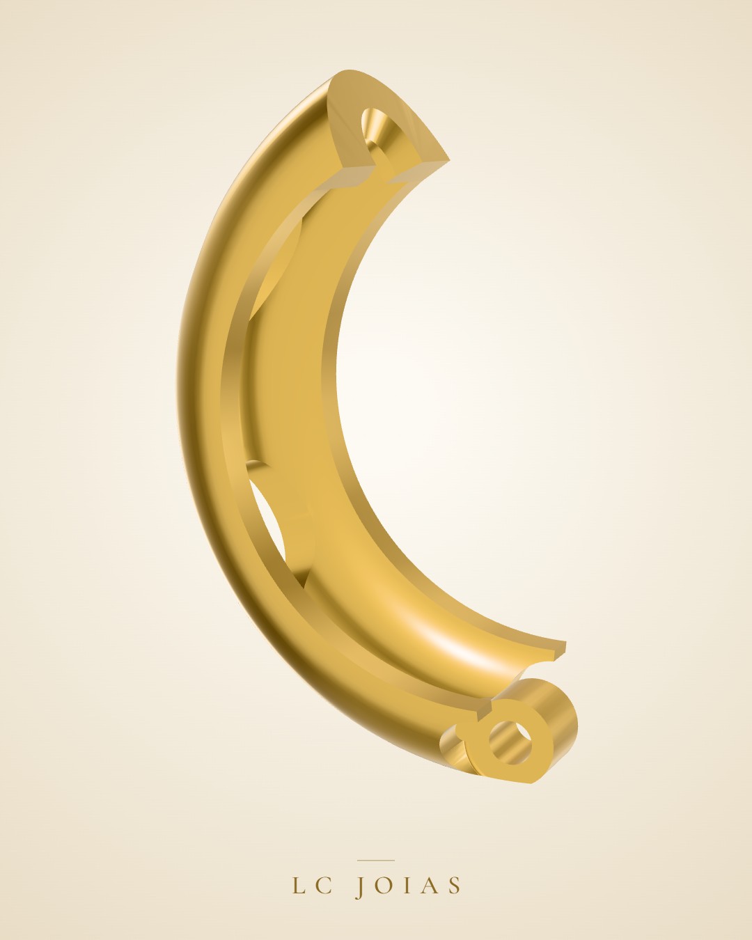 Brinco 4 - br argola b em ouro