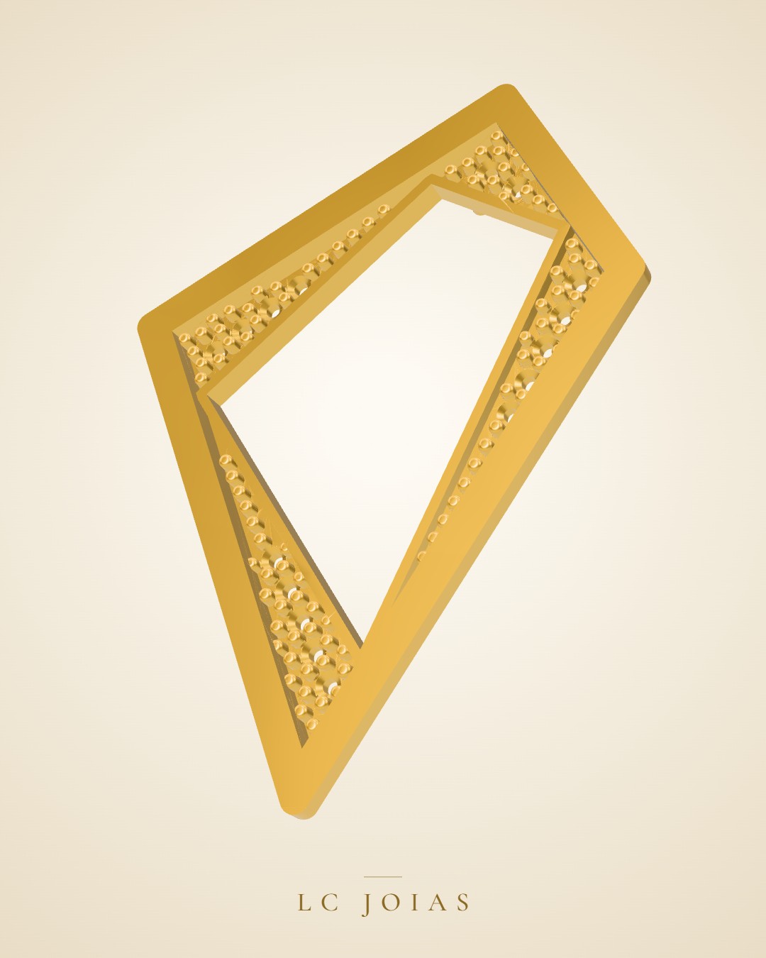 Brinco 7511 br 01 (fazer espelho) em ouro