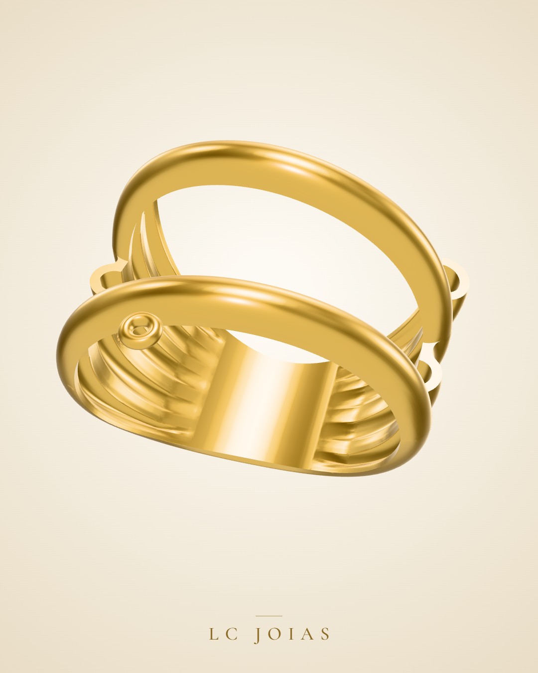 Anel 6208an em ouro