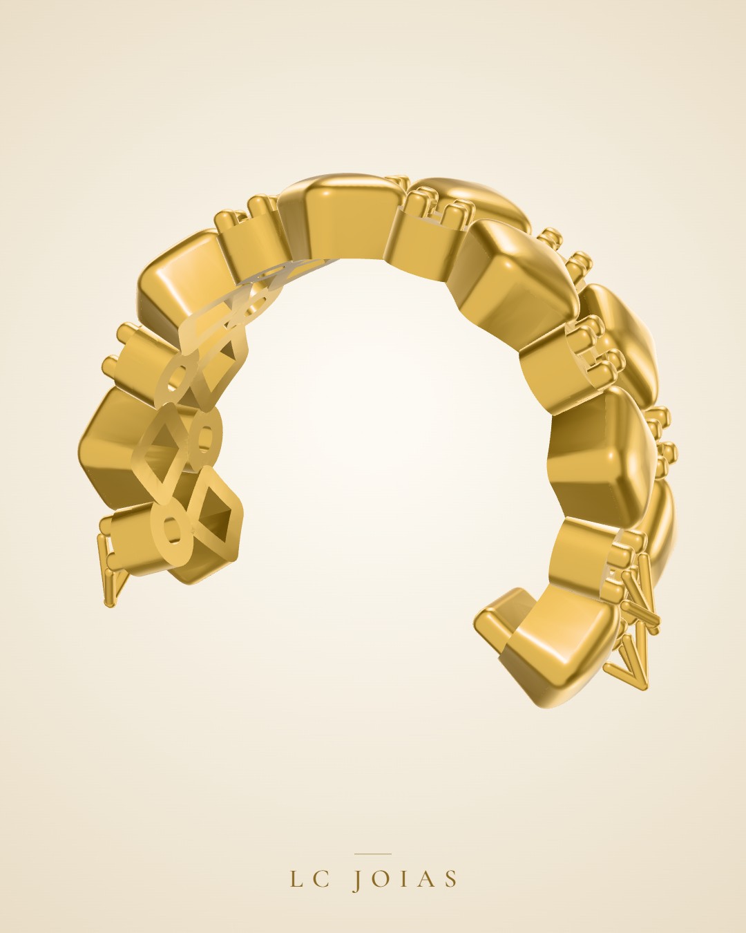 Brinco mirrored copy of 6384 br em ouro