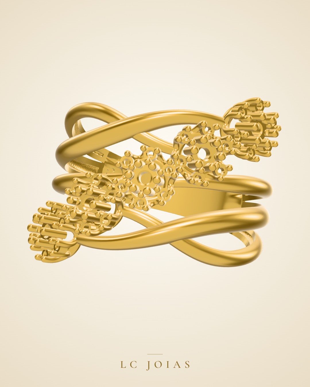 Anel 7864 an em ouro