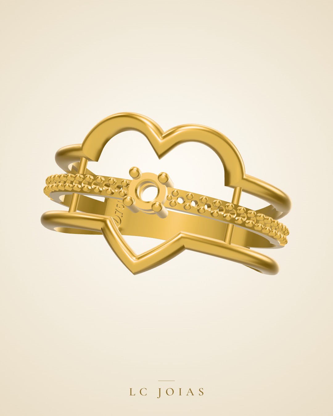 Anel 1259 z an em ouro