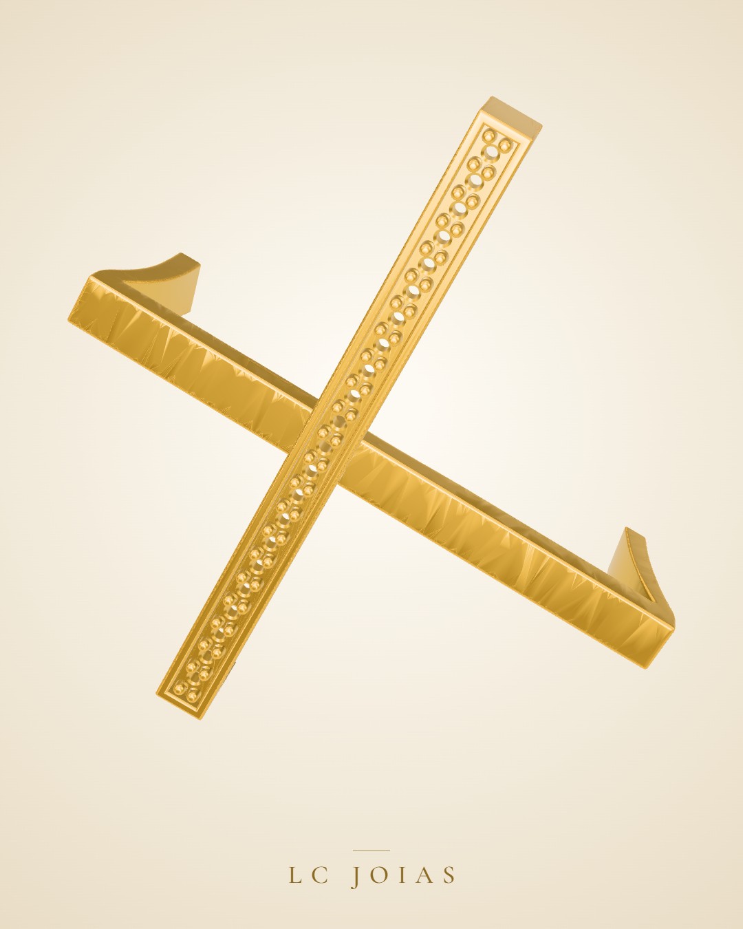 Anel 7596 an aplique em ouro