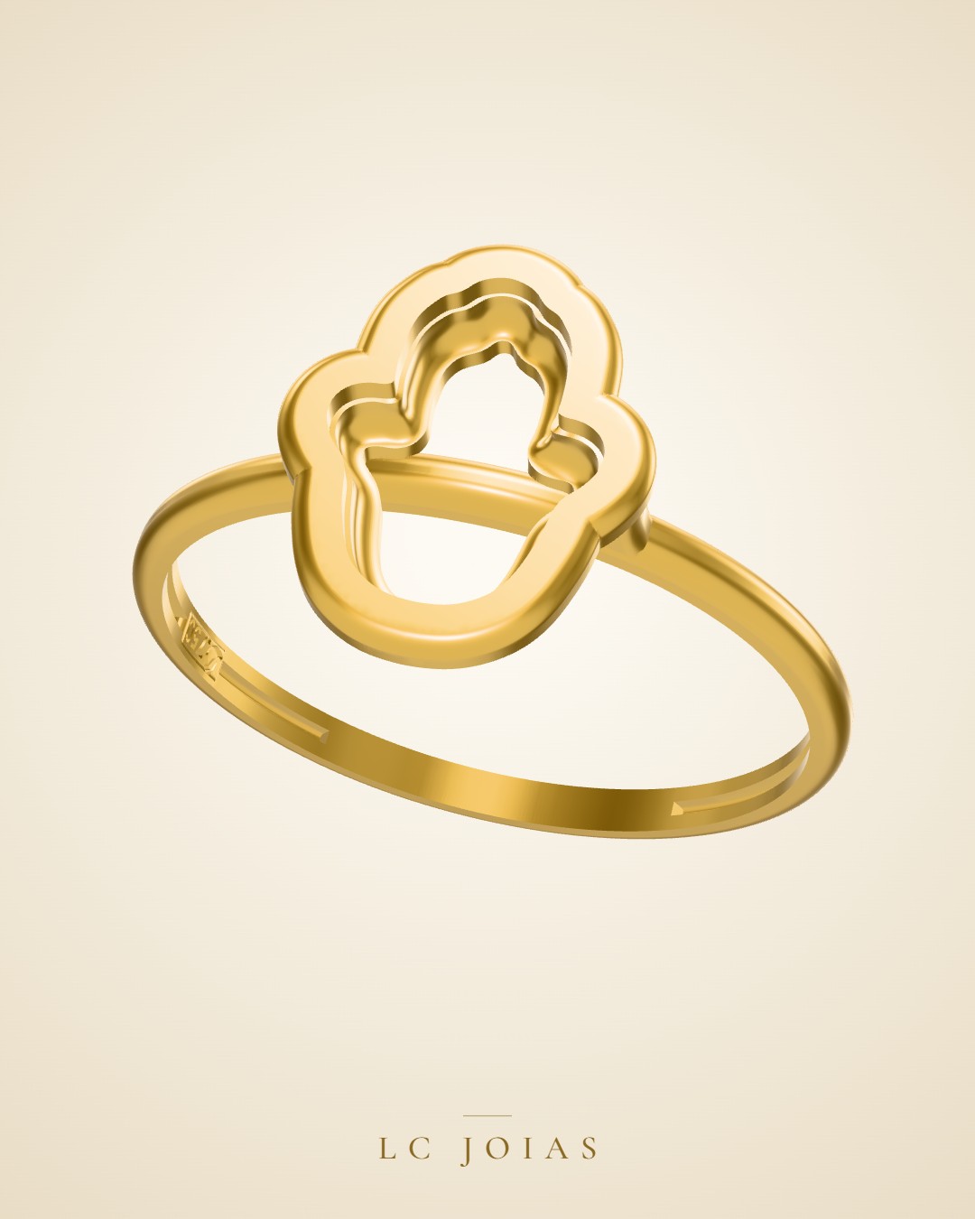 Anel 1554 z an em ouro