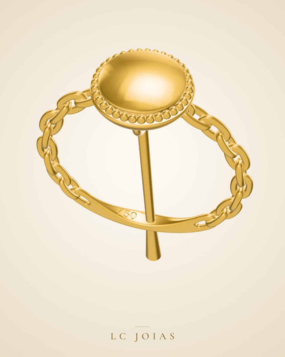 Anel an-elos-1 em ouro